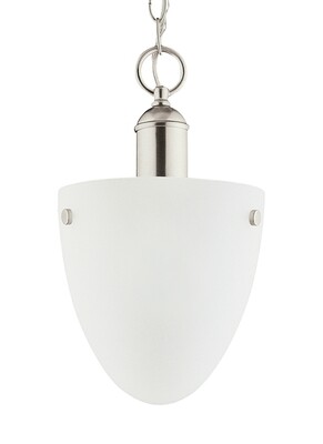 Brushed Nickel One Light Semi-Flush Mount Brushed Nickel One Light Semi-Flush Mount