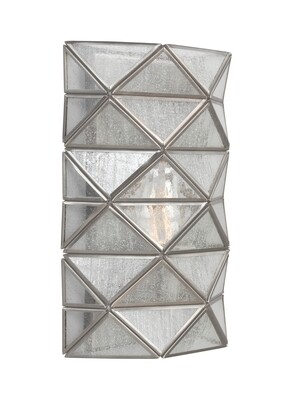 Antique Brushed Nickel One Light Wall Sconce Antique Brushed Nickel One Light Wall Sconce