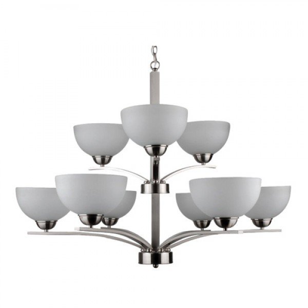 Alta Peak Stainless Steel 9Lt Chandelier T-702527