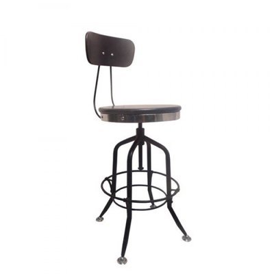 Black Adjustable Height Stool Black Adjustable Height Stool