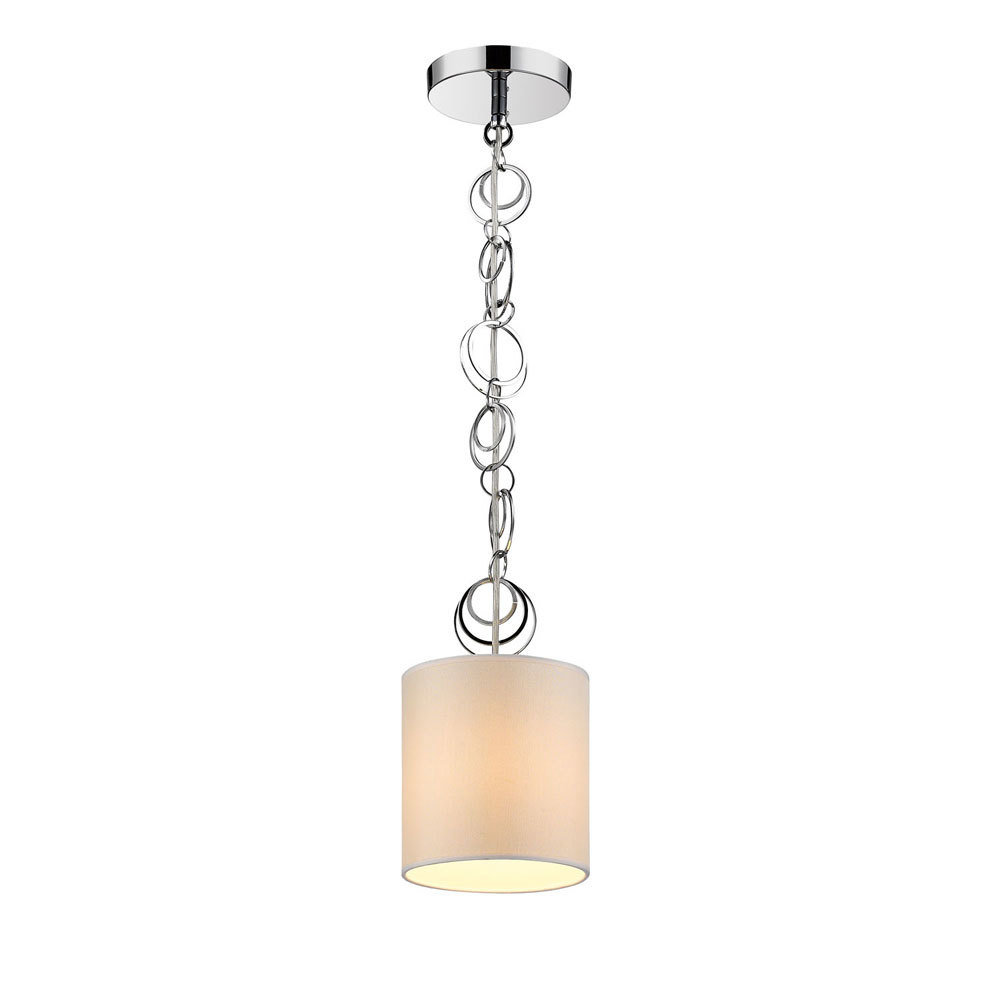 Cerchi Chrome 1 Light Mini Pendant T-352038