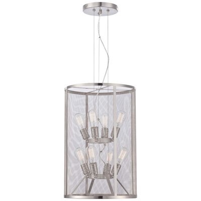Downtown Edison Brushed Nickel 8Lt Pendant Downtown Edison Brushed Nickel 8Lt Pendant