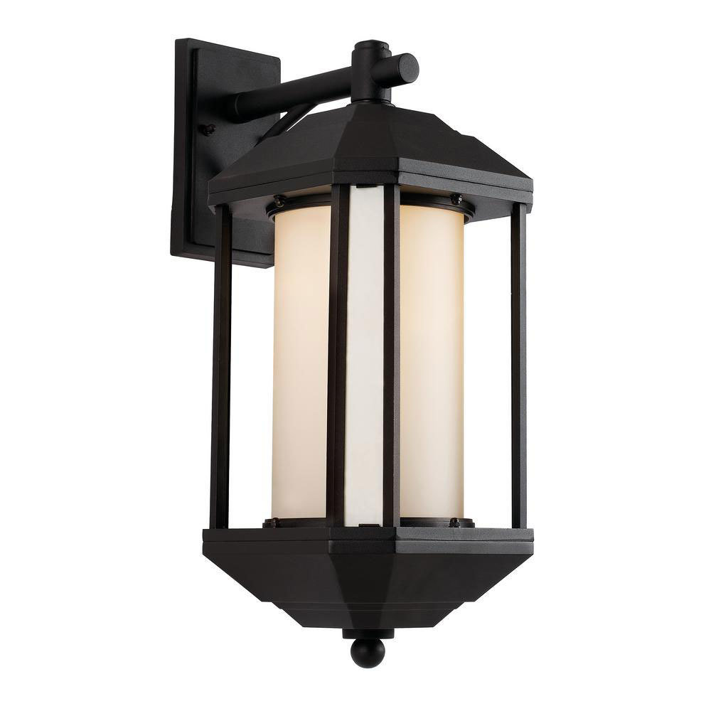 Downtown Trolley Black 1 Light Wall Lantern B-106383