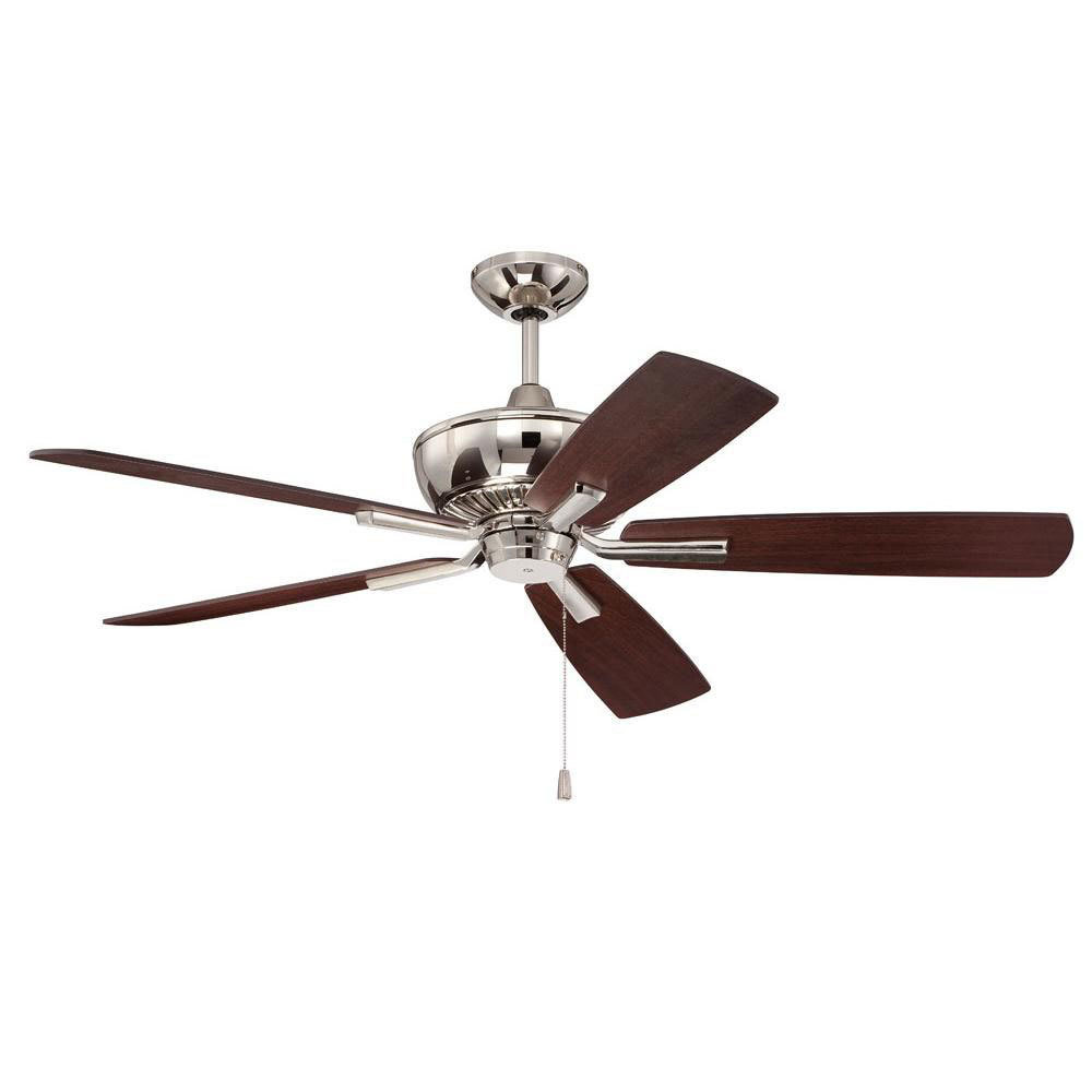 Dunbar Polished Nickel 52" Ceiling Fan T-246123