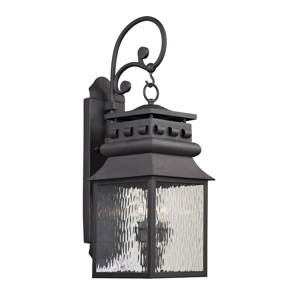 Forged Lancaster Charcoal 2Lt Exterior Sconce T-310020