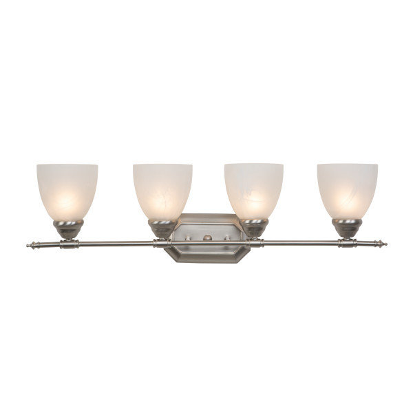 Half Dome Satin Nickel 4Lt Vanity B-700565