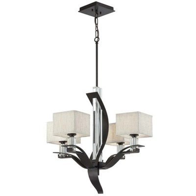 Kalmia Iron Framed 4Lt Chandelier Kalmia Iron Framed 4Lt Chandelier