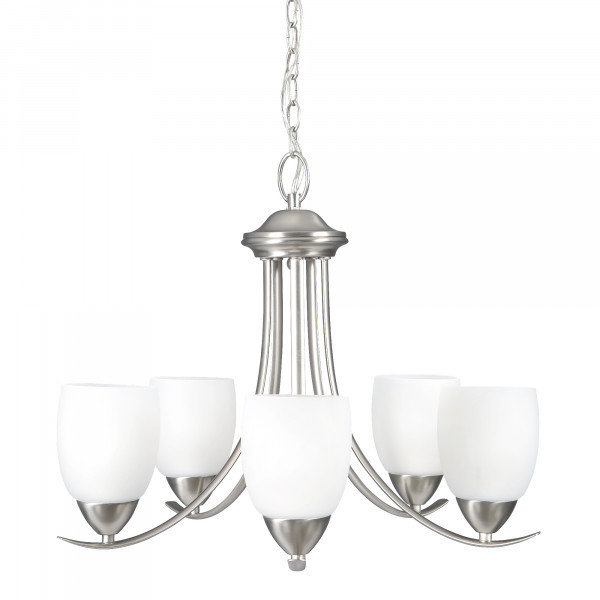 Kestrel Brushed Nickel 5Lt Chandelier B-700775