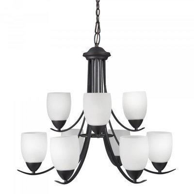 Kestrel Oil-Rubbed Bronze 9Lt Chandelier Kestrel Oil-Rubbed Bronze 9Lt Chandelier