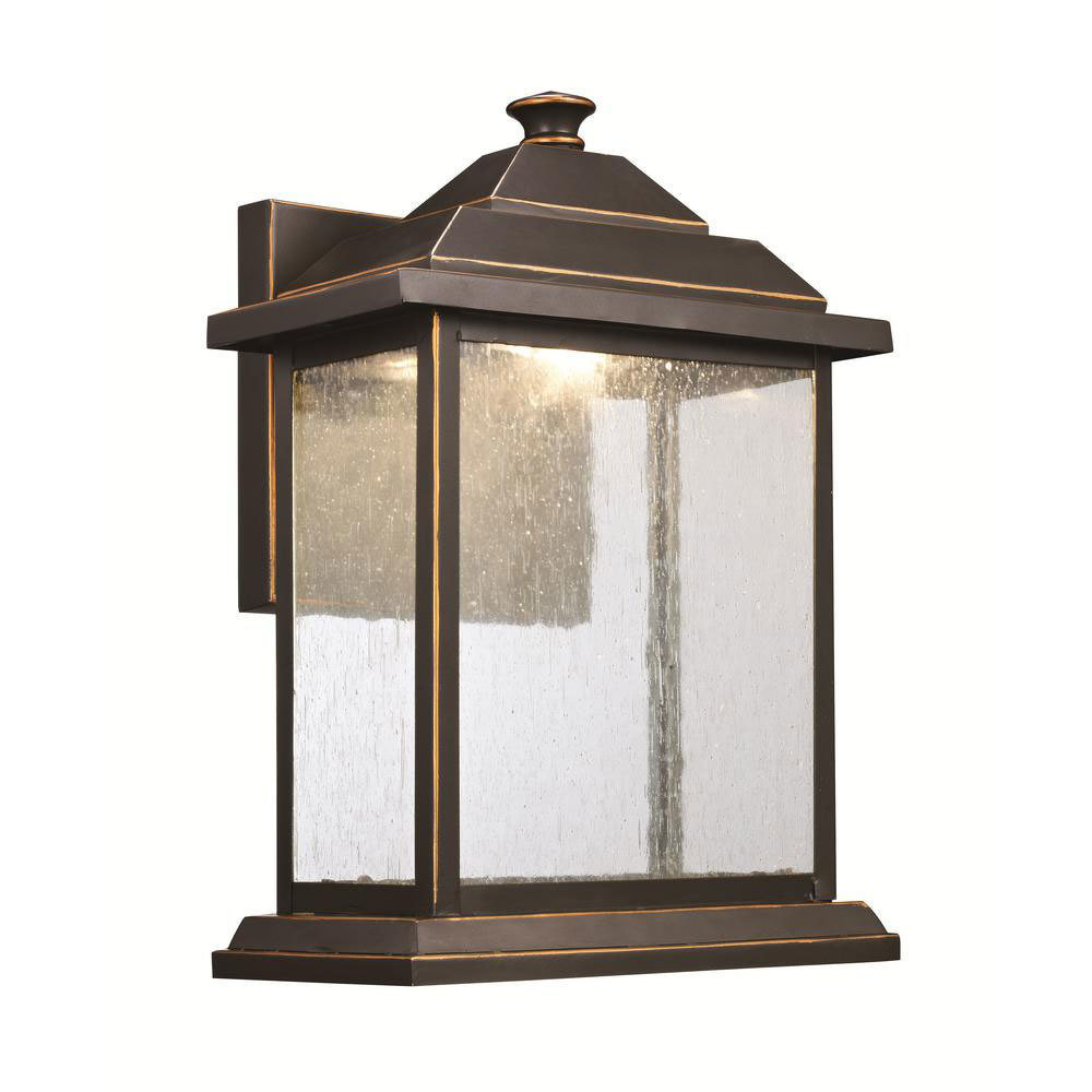 Oil Rubbed Bronze Led Exterior Wall Lantern C-106823