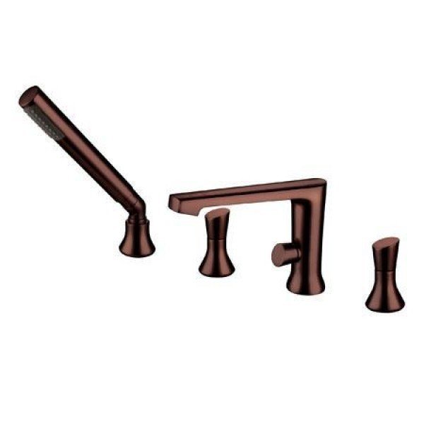 Oil-Rub Bronze Tub Filler W/ Hand Shower B-700735