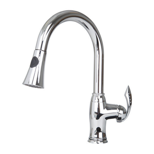 Polished Chrome Pull-Out Kitchen Faucet B-700033