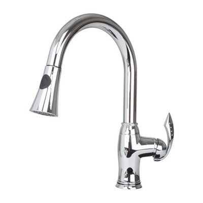 Polished Chrome Pull-Out Kitchen Faucet Polished Chrome Pull-Out Kitchen Faucet
