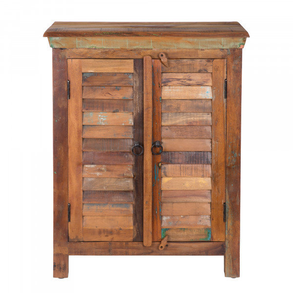 Solid Sheesham Wood 2 Door Accent Chest B-702076