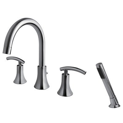 Sweep Brushed Nickel Tub Faucet with Hand Shower Sweep Brushed Nickel Tub Faucet with Hand Shower