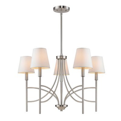 Taylor Pewter 5 Light Chandelier Taylor Pewter 5 Light Chandelier