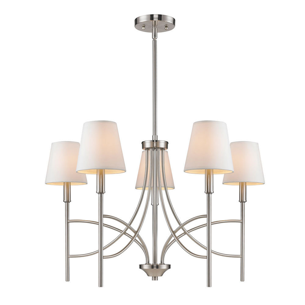 Taylor Pewter 5 Light Chandelier T-352032