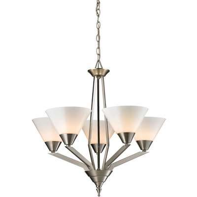 Tribecca Brushed Nickel 5 Light Chandelier Tribecca Brushed Nickel 5 Light Chandelier