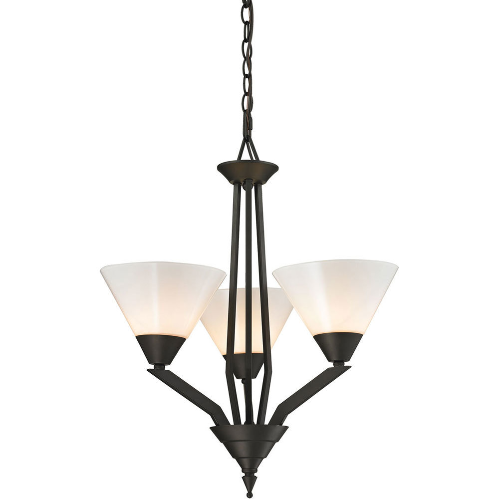 Tribecca Oil Rubbed Bronze 3 Light Chandelier B-310536