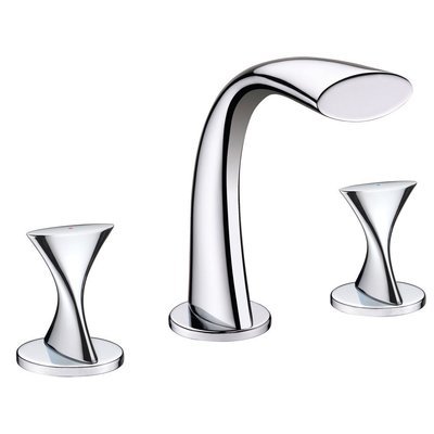 Twist Chrome Two Handle Widespread Lavatory Faucet Twist Chrome Two Handle Widespread Lavatory Faucet