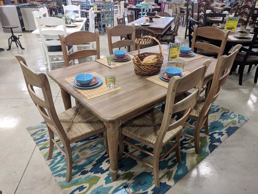 Farmhouse Driftwood Dining Set T-600153