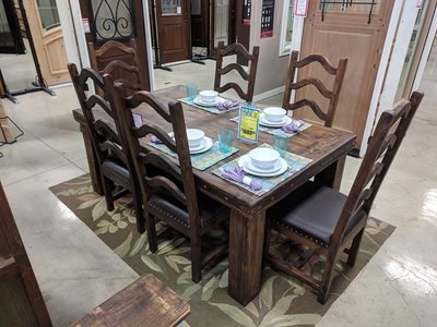 Laguna Reclaimed Wood Dining Set Laguna Reclaimed Wood Dining Set