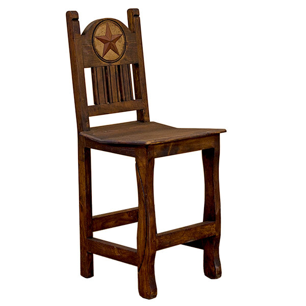 Medio Bar Stool with Wd St & Stn Star B-525230