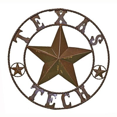 Rustic Round Texas Tech Sign Rustic Round Texas Tech Sign