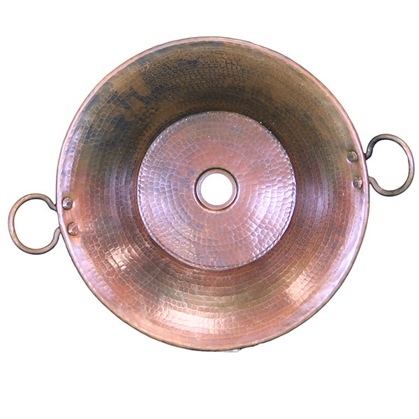 16 Ga Dk Brown Rnd Vessel Snk with Handle B-525294