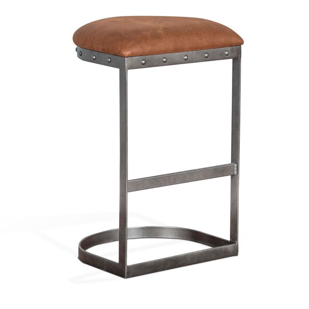 30" Tahoe Black Metal Barstool with Black Seat B-835048