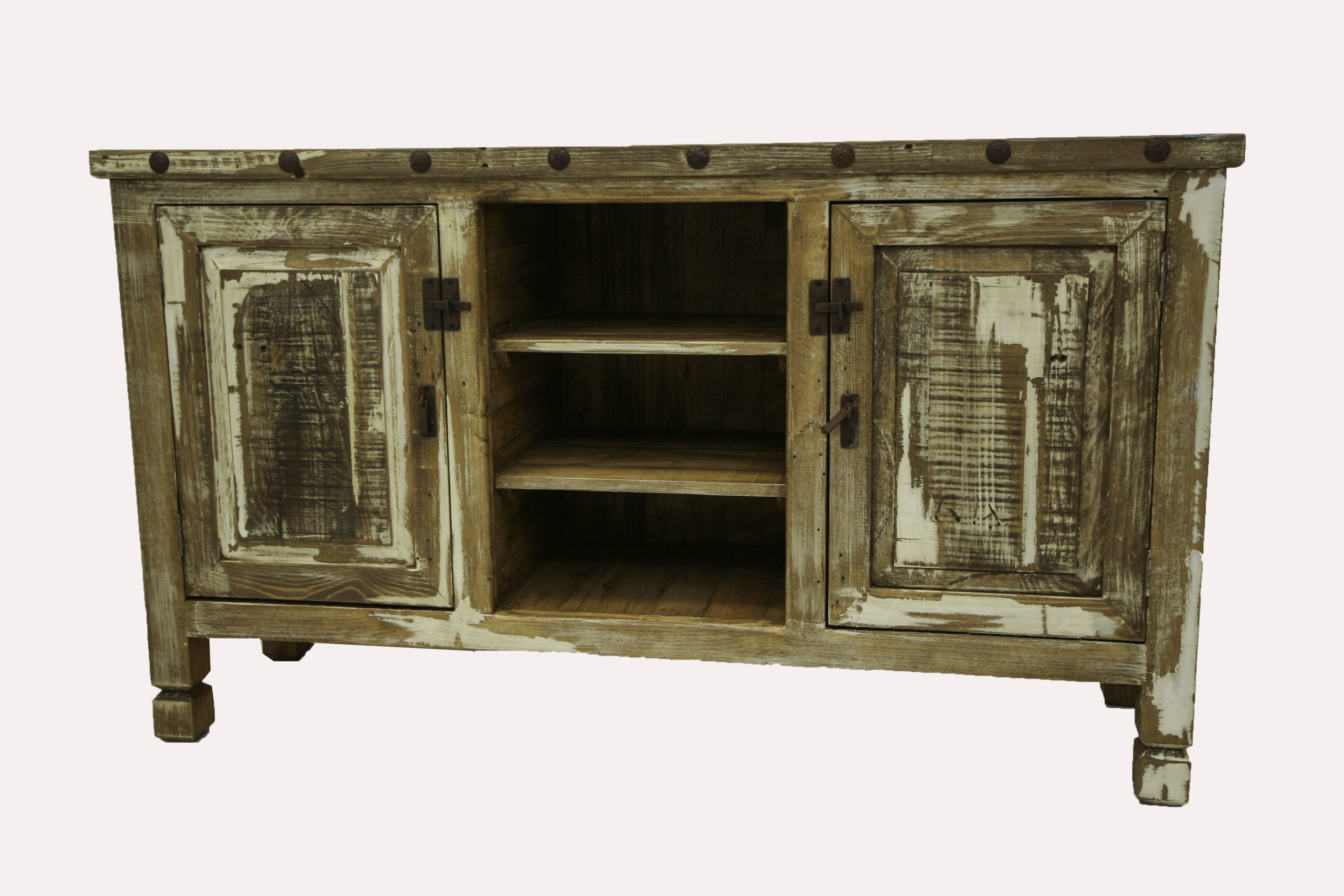 Colorwash Collection White TV Stand T-525187