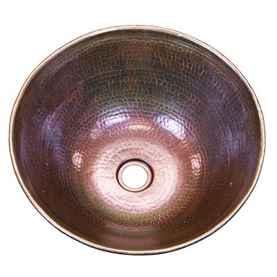 16 Ga Round Copper Sink with Rolled Edge 16 Ga Round Copper Sink with Rolled Edge