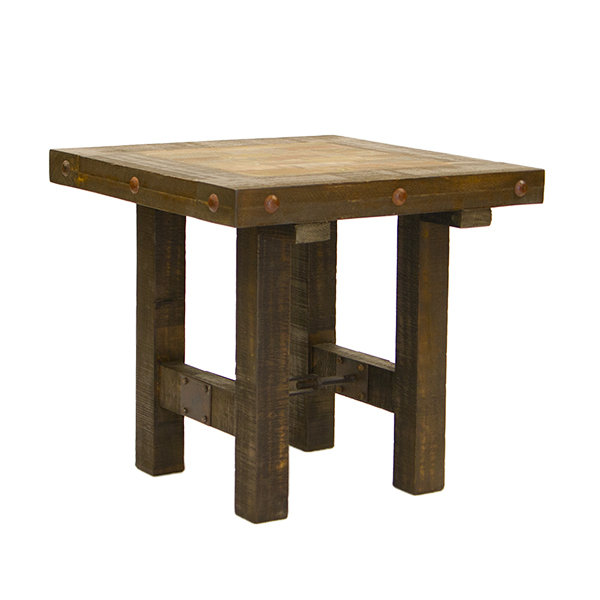 Las Piedras End Table with Painted Wood T-525310