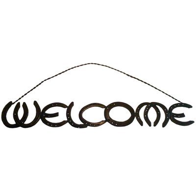Rustic Horseshoe Welcome Sign Rustic Horseshoe Welcome Sign