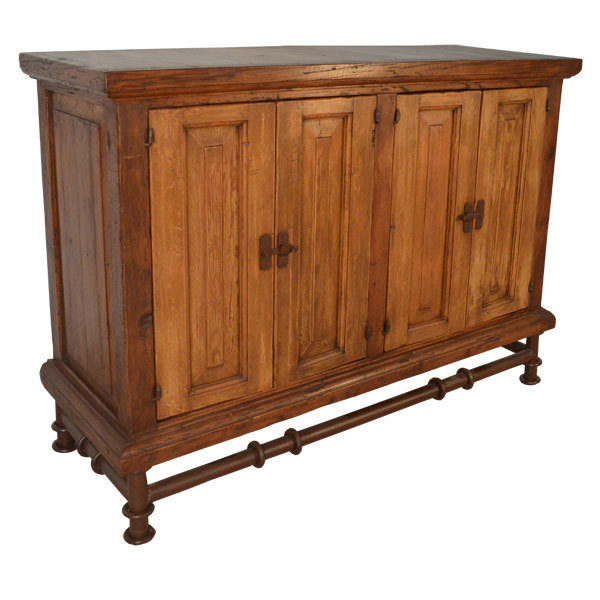 Turquoise 4 Door Buffet/Winerack T-525374