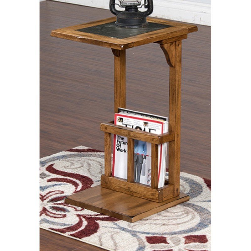 Sedona Rustic Oak Sofa Mate Table T-835052