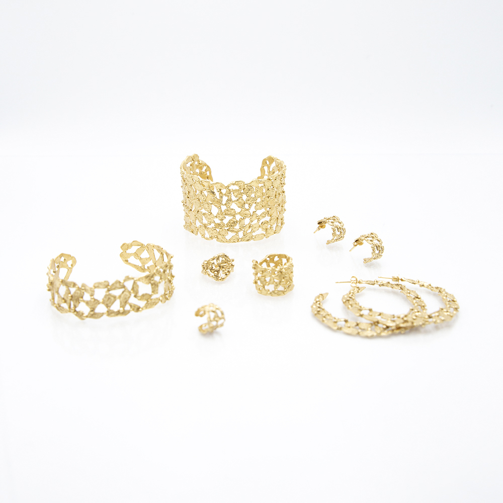 Orecchini Hoop Pebbles Big - Giulia Barela Jewelry