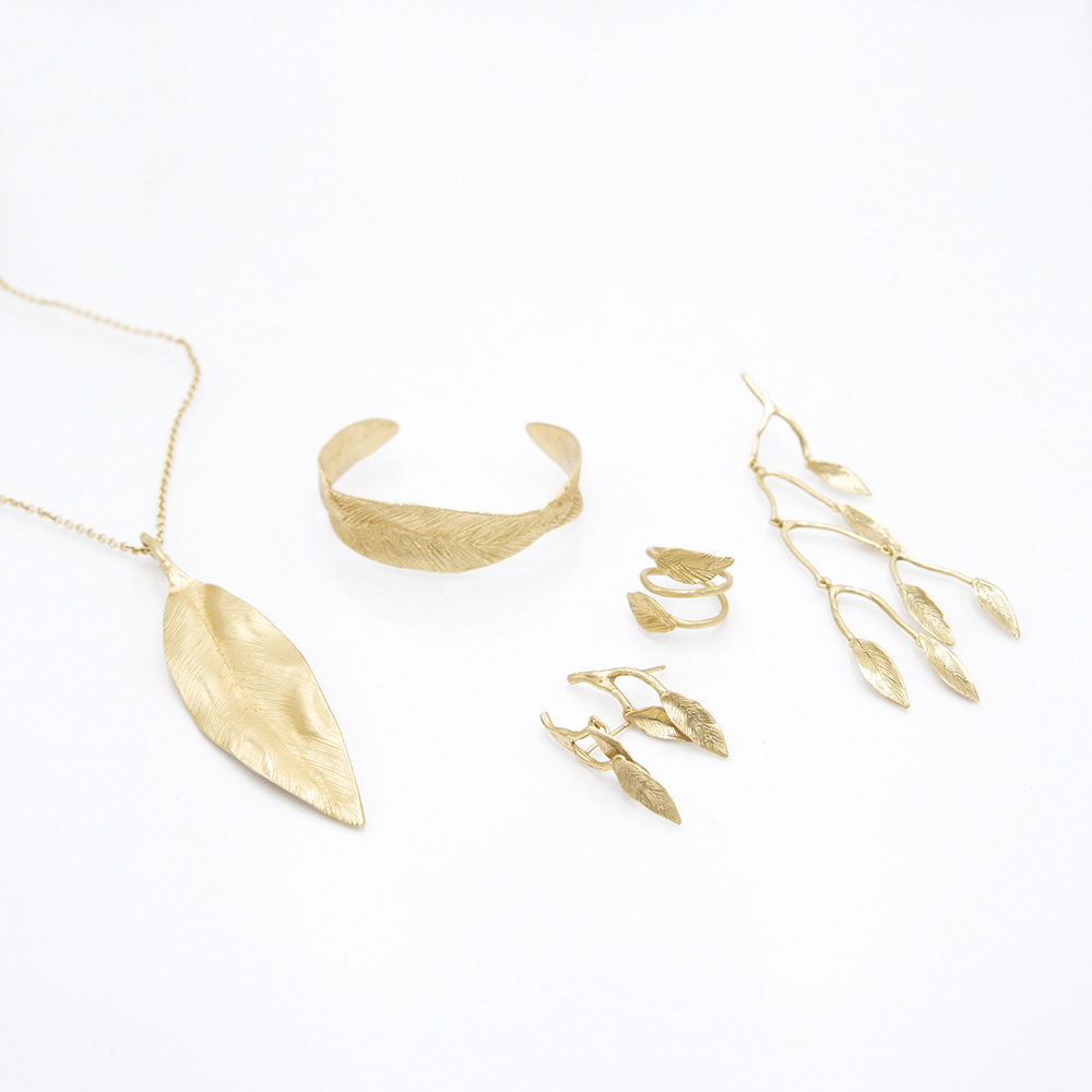 Pendente Leaves Big - Giulia Barela Jewelry