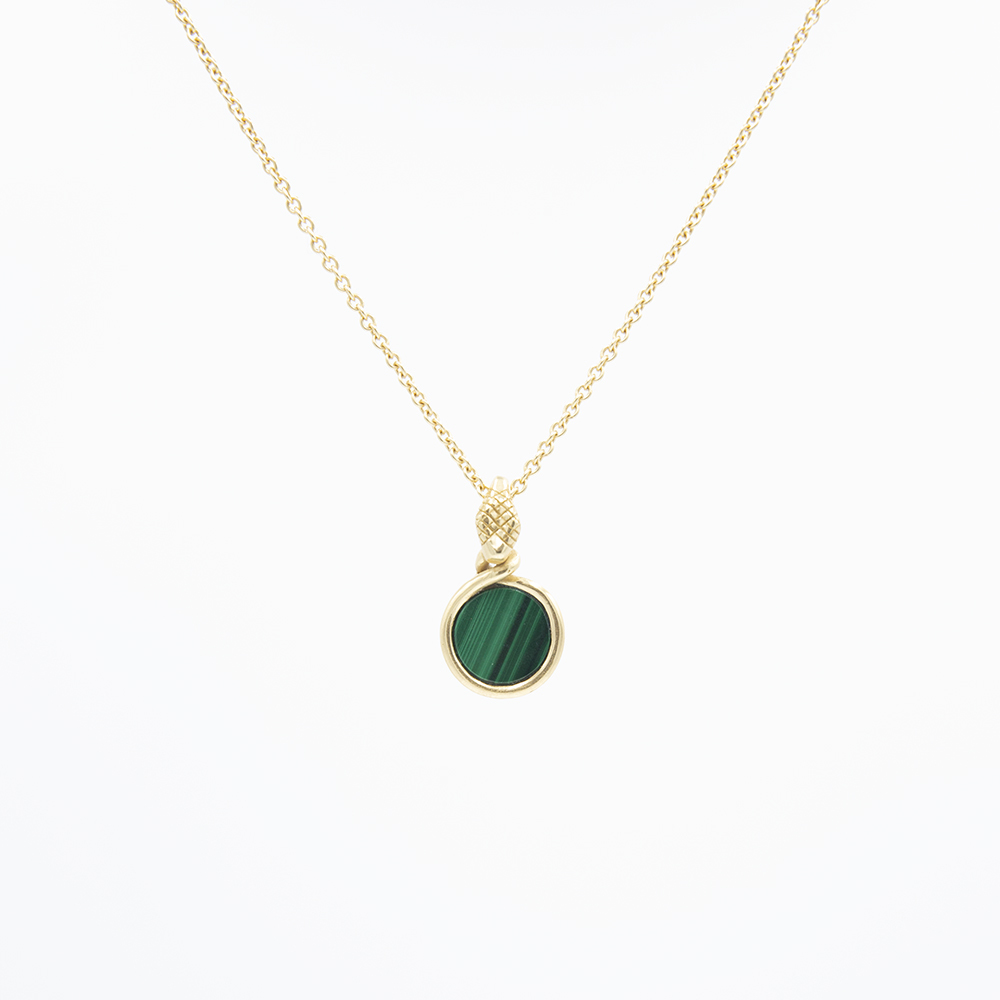 Collana Pendente Ouroboro Stone - Giulia Barela Jewelry