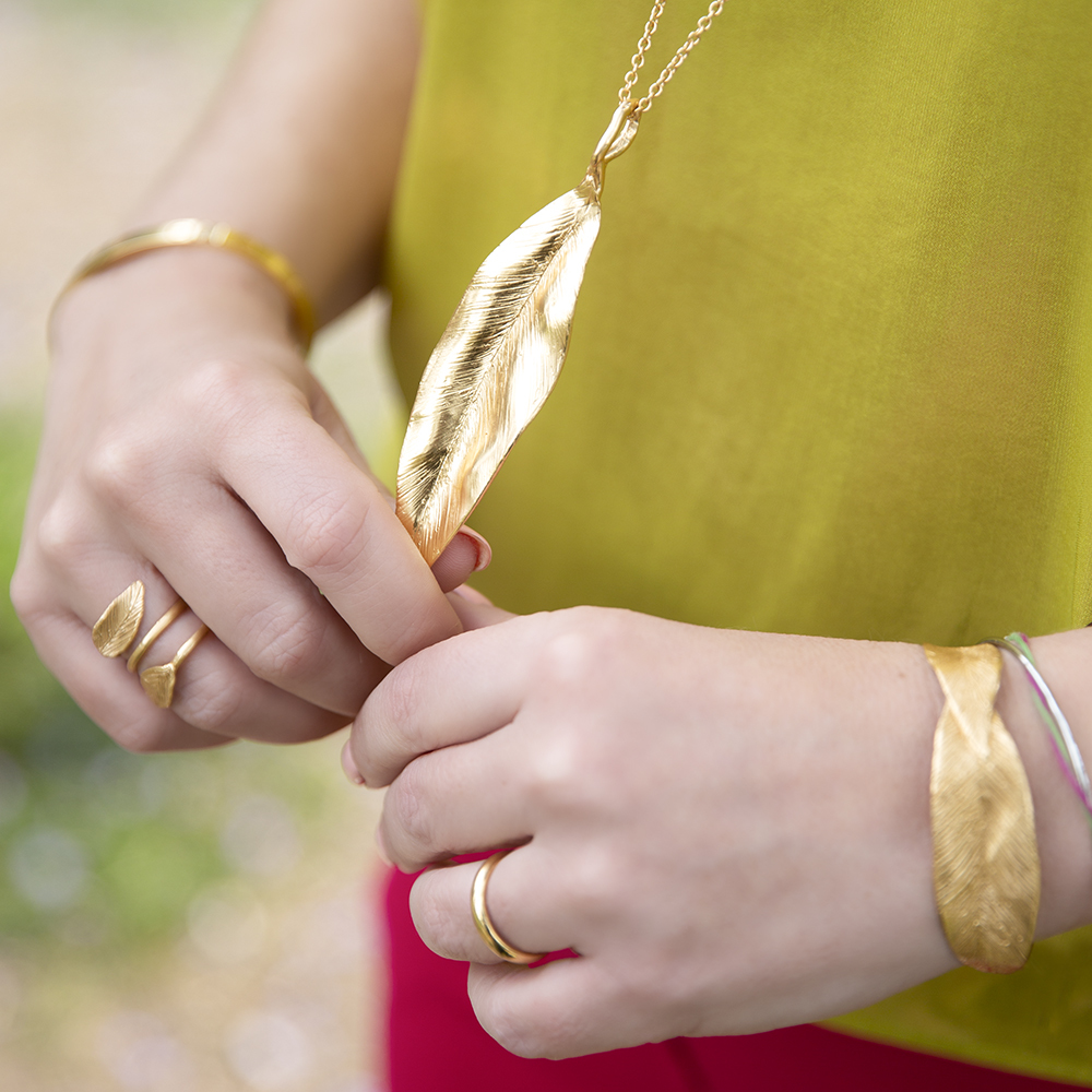 Pendente Leaves Big - Giulia Barela Jewelry
