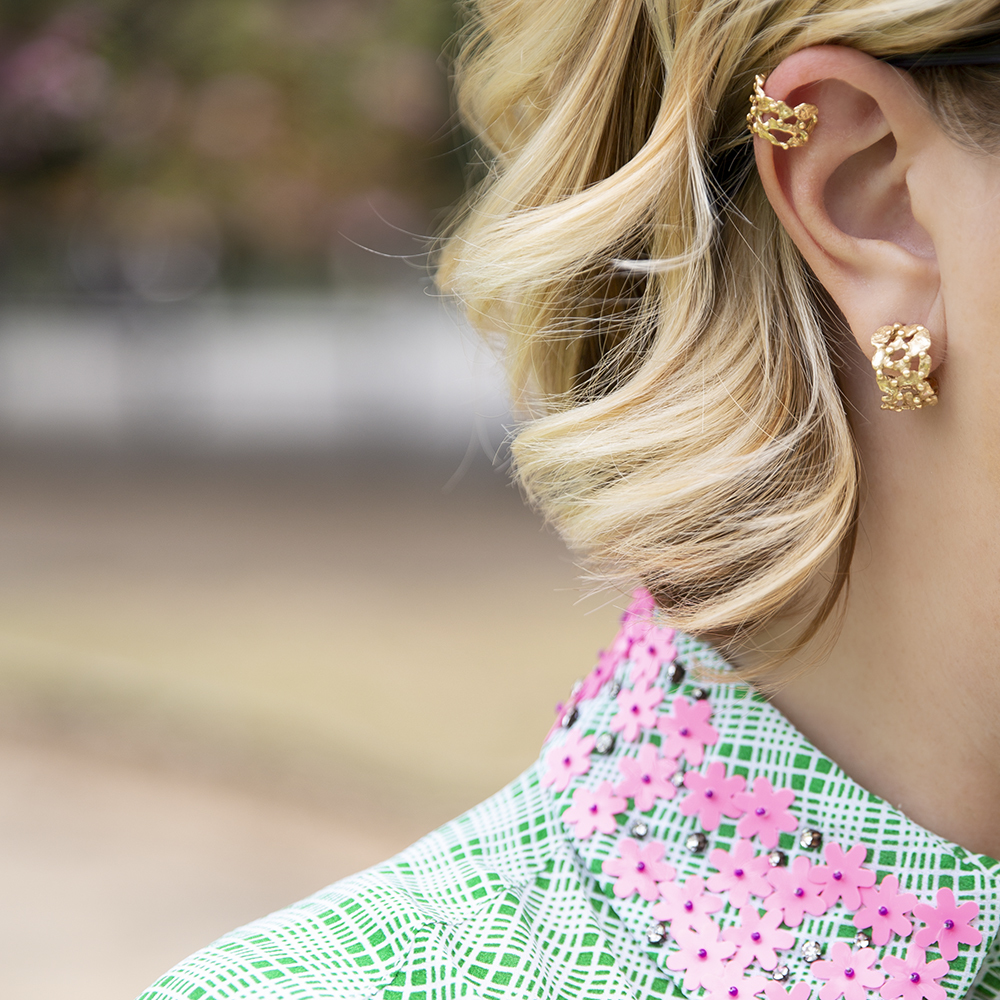 Ear Cuff Pebbles - Giulia Barela Jewelry 00089