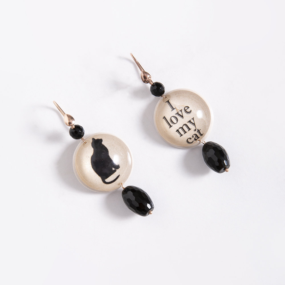 Orecchini I Love My Cat di 20 Celesti Bijoux 00015
