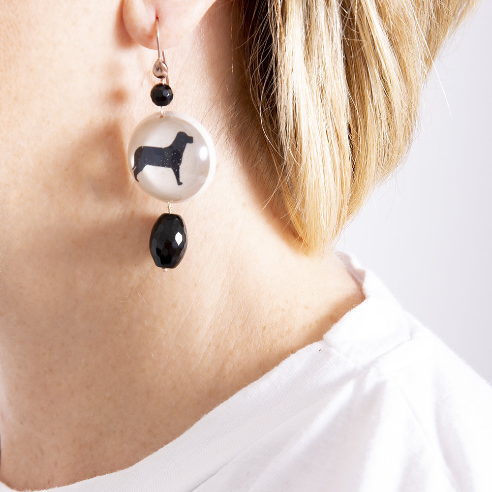Orecchini I Love My Dog di 20 Celesti Bijoux