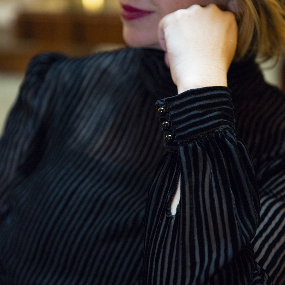 Blusa in velluto di seta di Luluredgrove