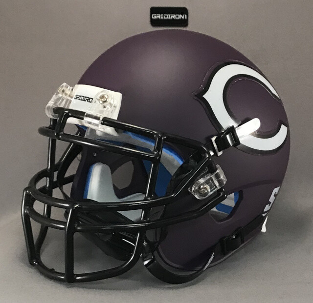Canyon Eagles HS 2016 (TX) Matte Purple Black mask (mini-helmet) Canyon Eagles HS 2016 (TX) Matte Purple Black mask (mini-helmet)