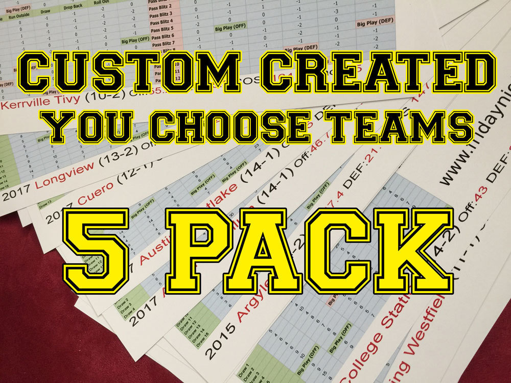 Custom Created 5-Pack 1500002