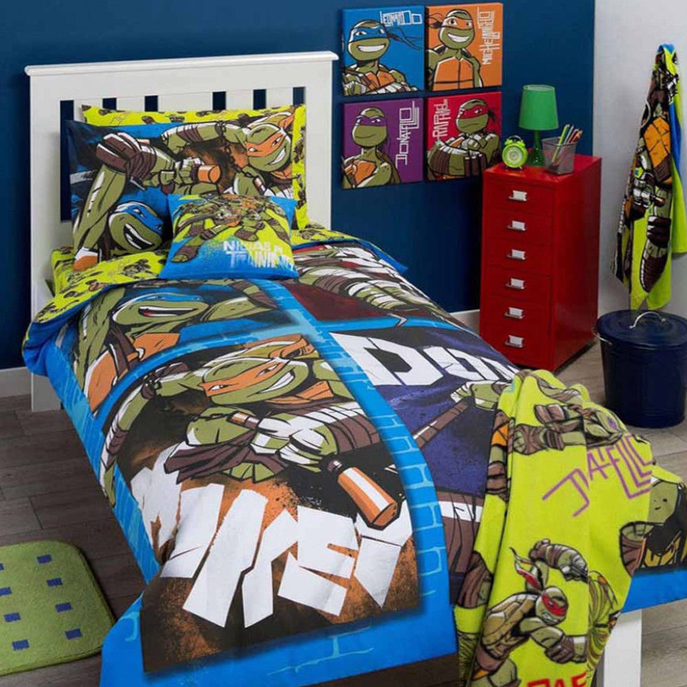 Teenage Mutant Ninja Turtles Double Bed Quilt Cover Set