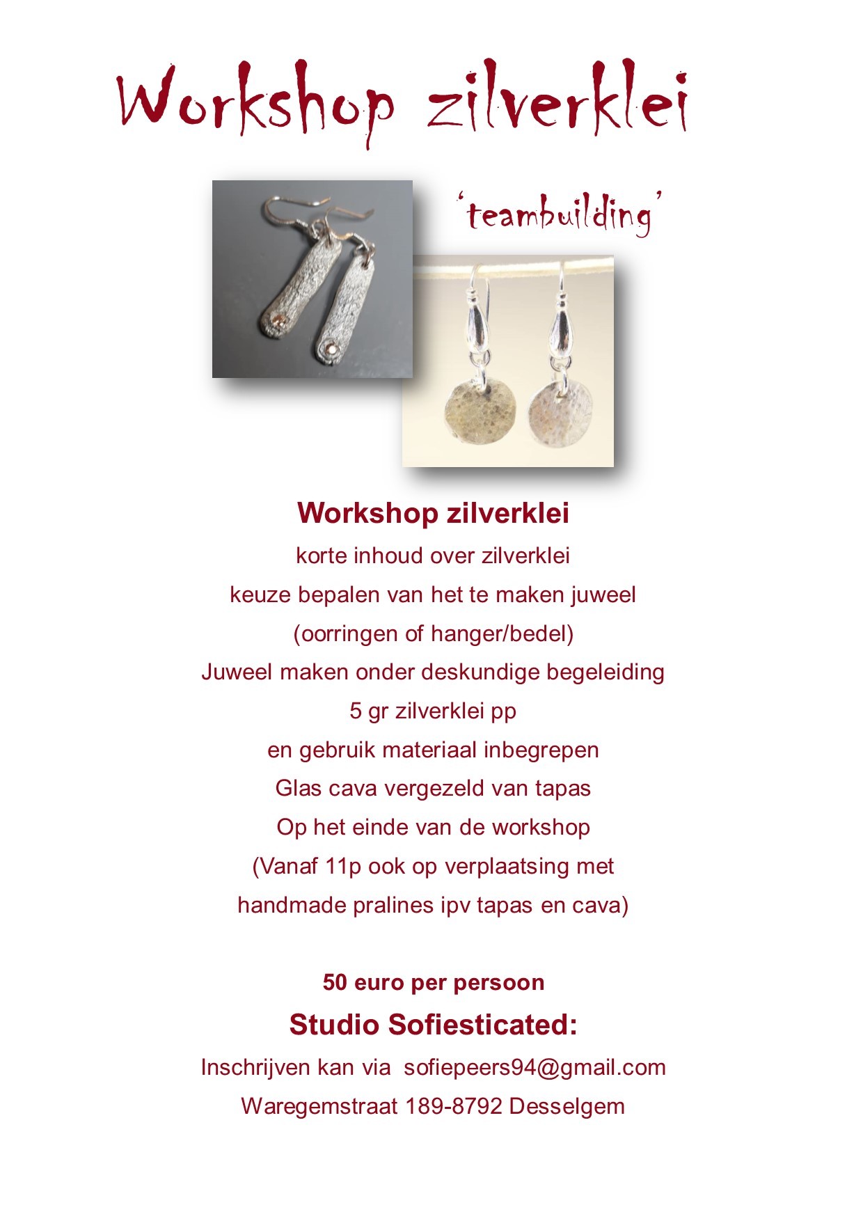 workshop oorringen maken formule 'teambuilding' 00083