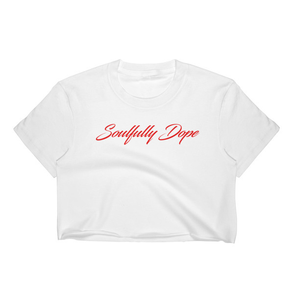 Soulfully Dope Cropped T-Shirt w/ Tear Away Label 00078