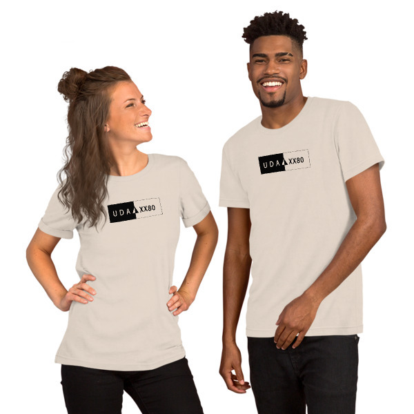 UDA XX80 Bella + Canvas 3001 Unisex Short Sleeve Jersey T-Shirt with Tear Away Label